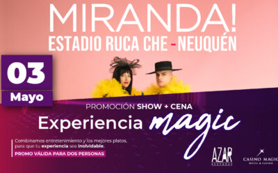 ¡MIRANDA! LLEGA CON TODO AL ESTADIO RUCA CHE: UN SHOW ÉPICO Y UNA NOCHE MÁGICA TE ESPERAN EN AZAR RESTO-BAR!