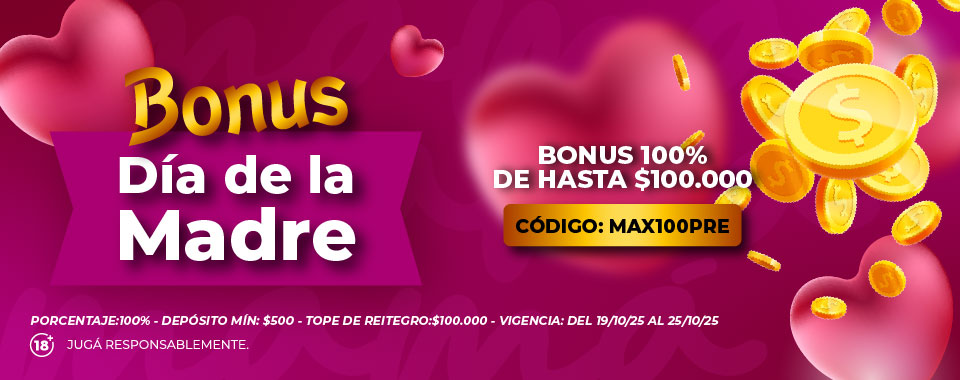 ¡Feliz Día Mamá! Celebralo con un Bonus del 100% en Casino Magic Online