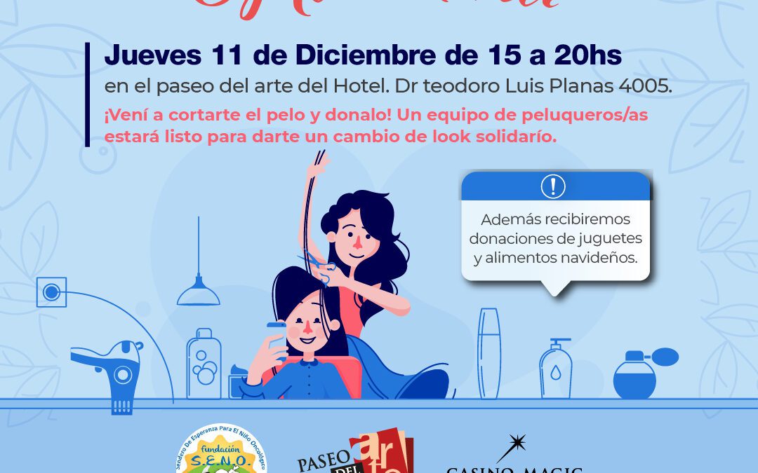 Peluqueada Solidaria en Casino Magic